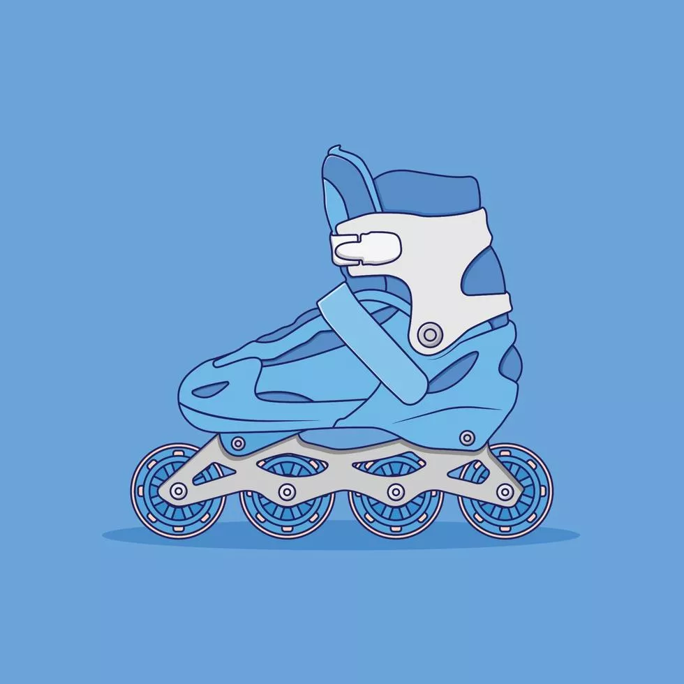 Roller Skates Vector Icon Illustration