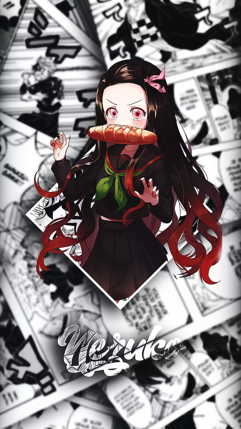 Nezuko, demon, demon slayer, HD phone