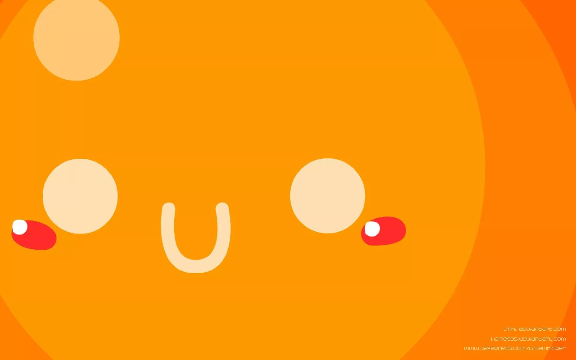 Cute Orange Desktop Wallpaper HD Free