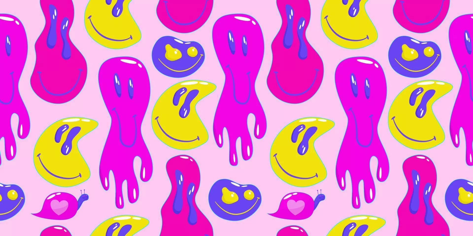 Trippy psychedelic aesthetic y2k