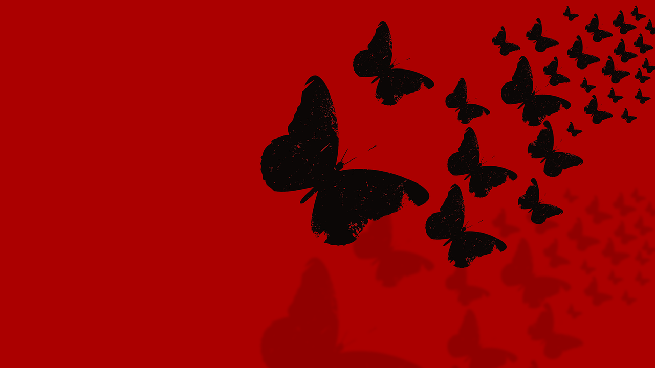 Download Butterflies, Background, Black