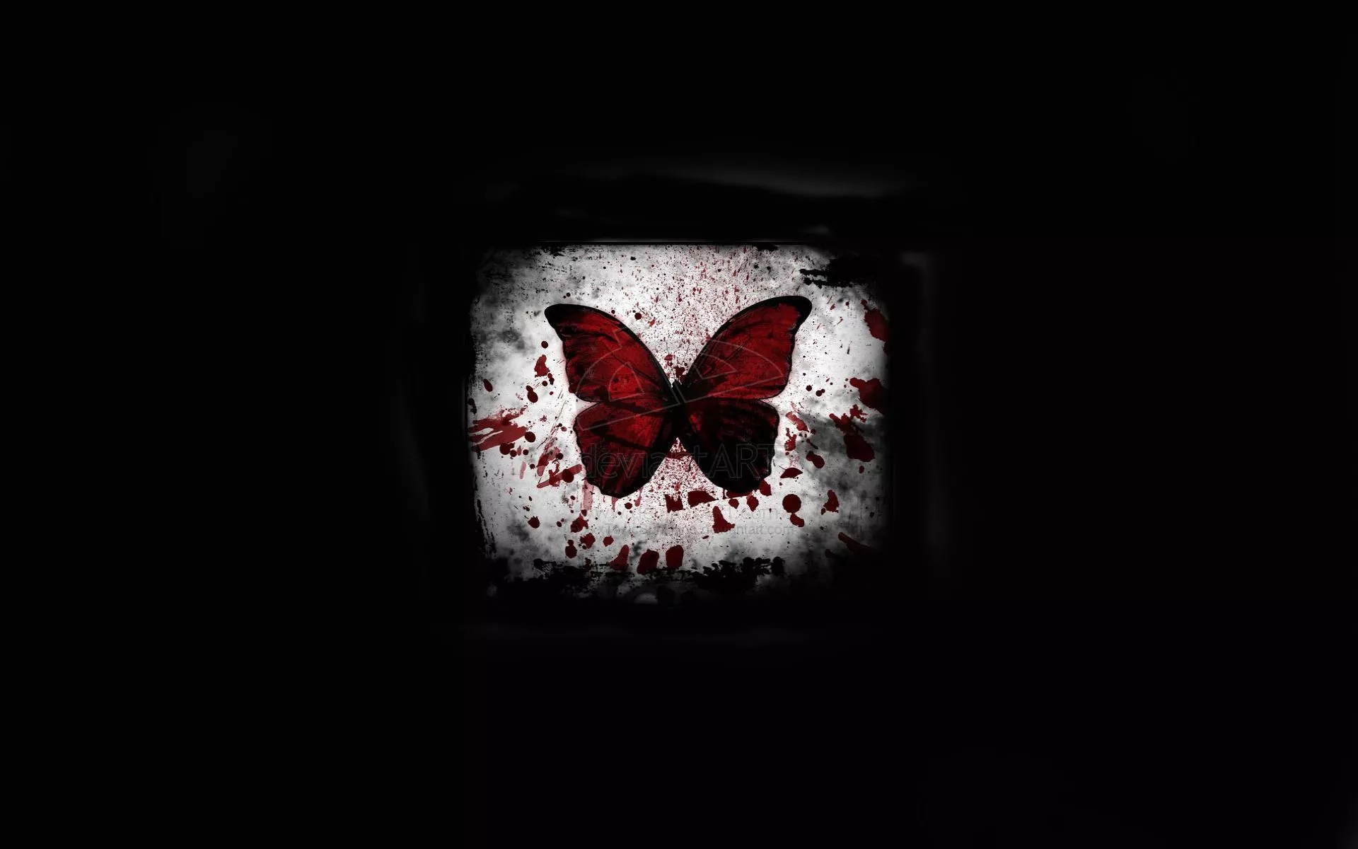 Wallpaper light, butterfly, blood