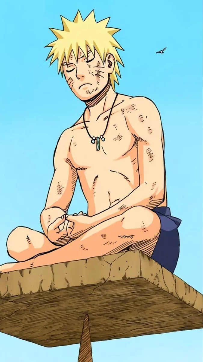 Naruto meditating