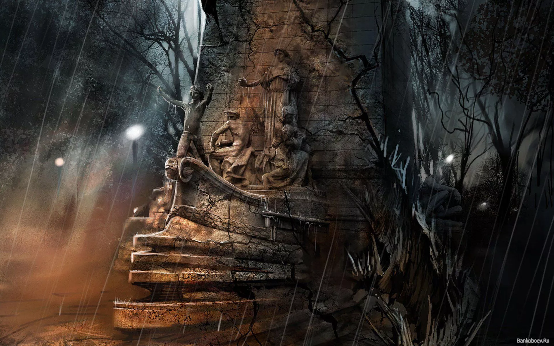 HD Wallpaper: Statue from Alone in the Dark