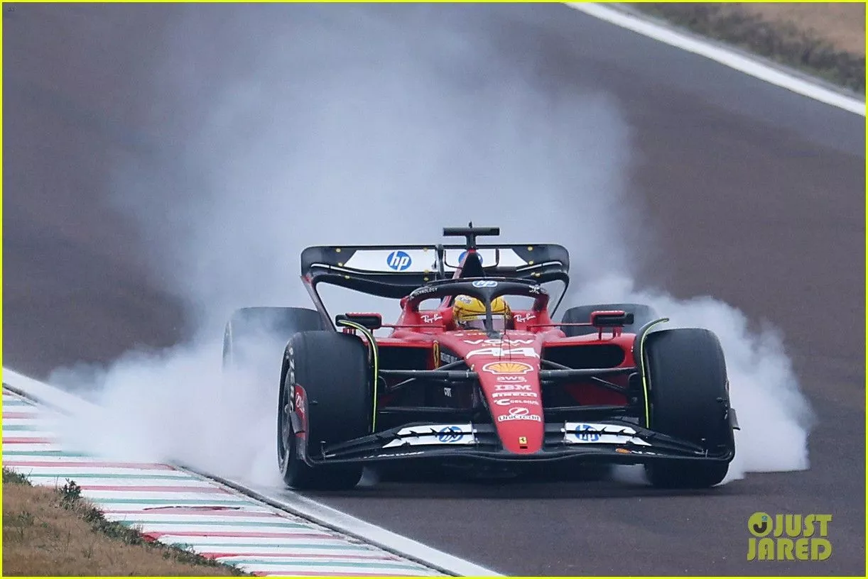 Lewis Hamilton Hits Ferrari Test Track For First Time, Says It Was 'One of the Best Feelings of My Life': Photo 5117036. Charles Leclerc, F1, Formula 1, Lewis Hamilton, Scuderia Ferrari