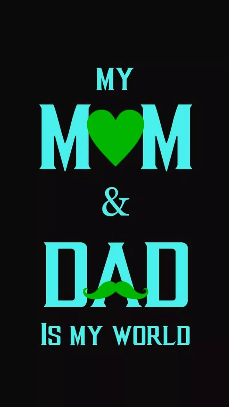 Mom Dad, love, green hue, cool, HD
