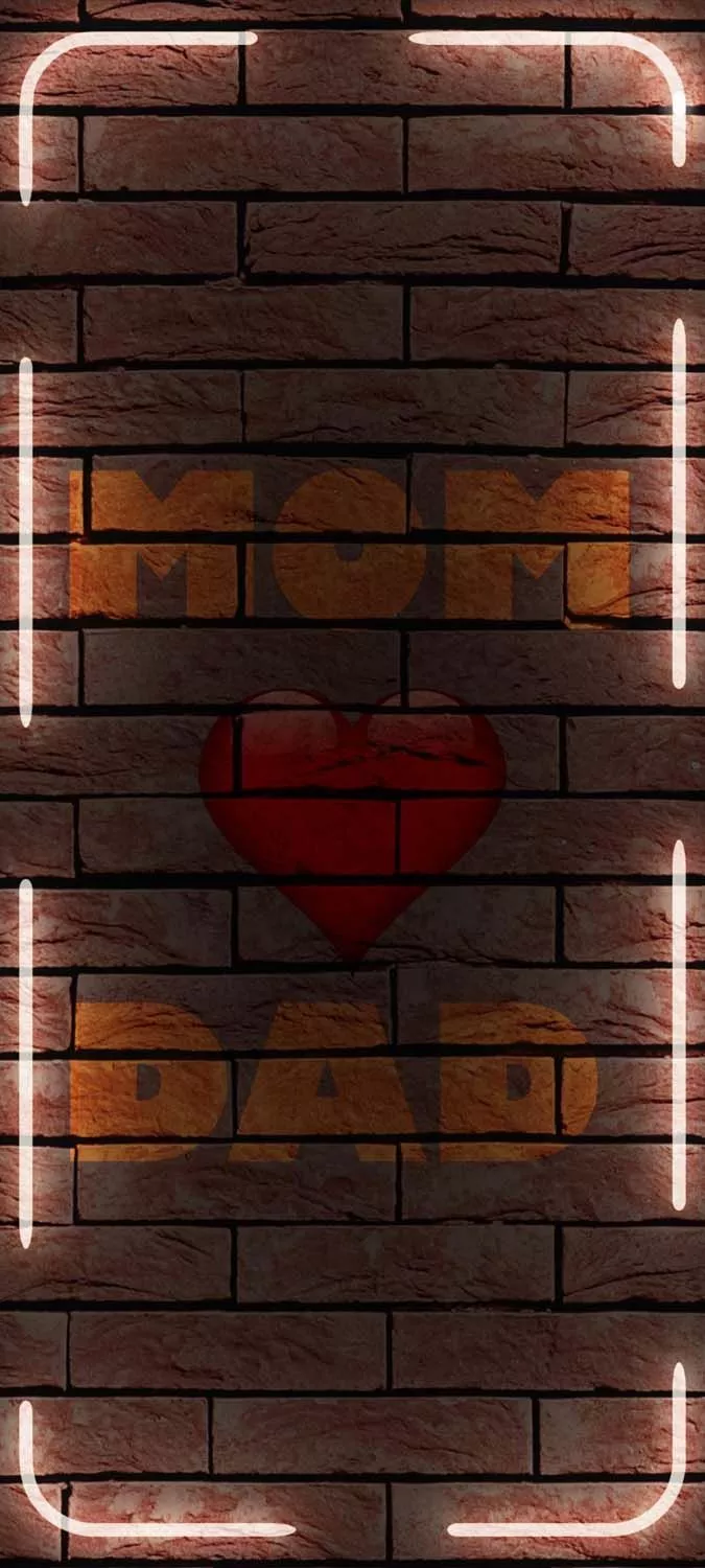 Mom Dad is Love iPhone Wallpaper HD