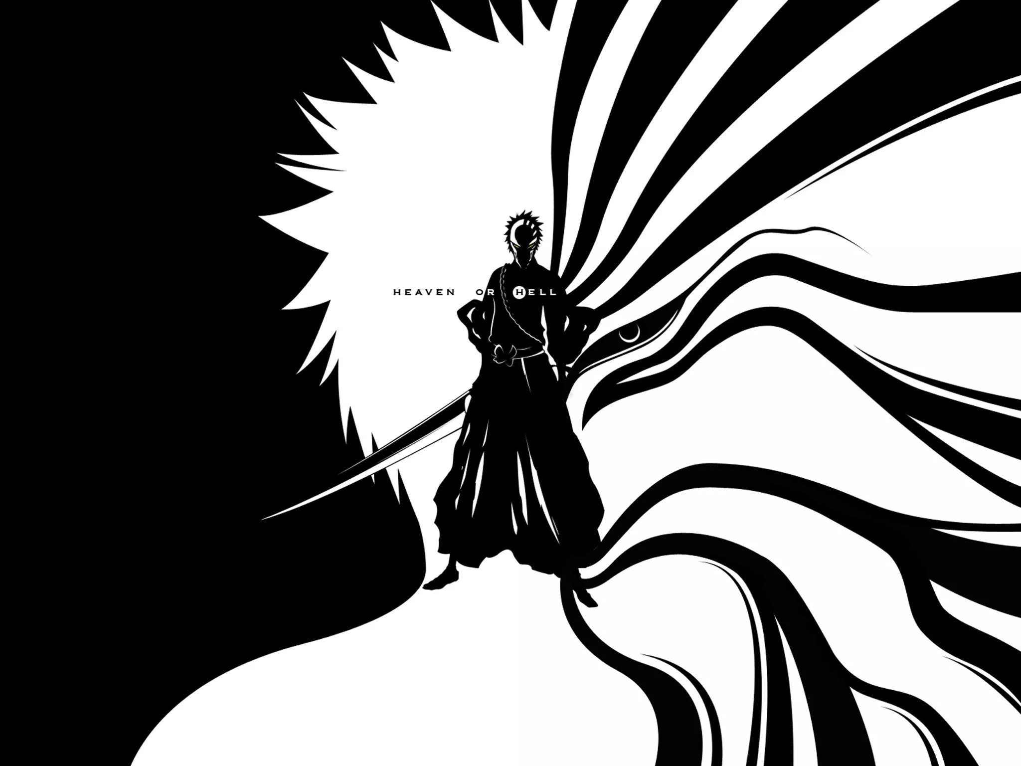 Bleach Black and White Wallpaper