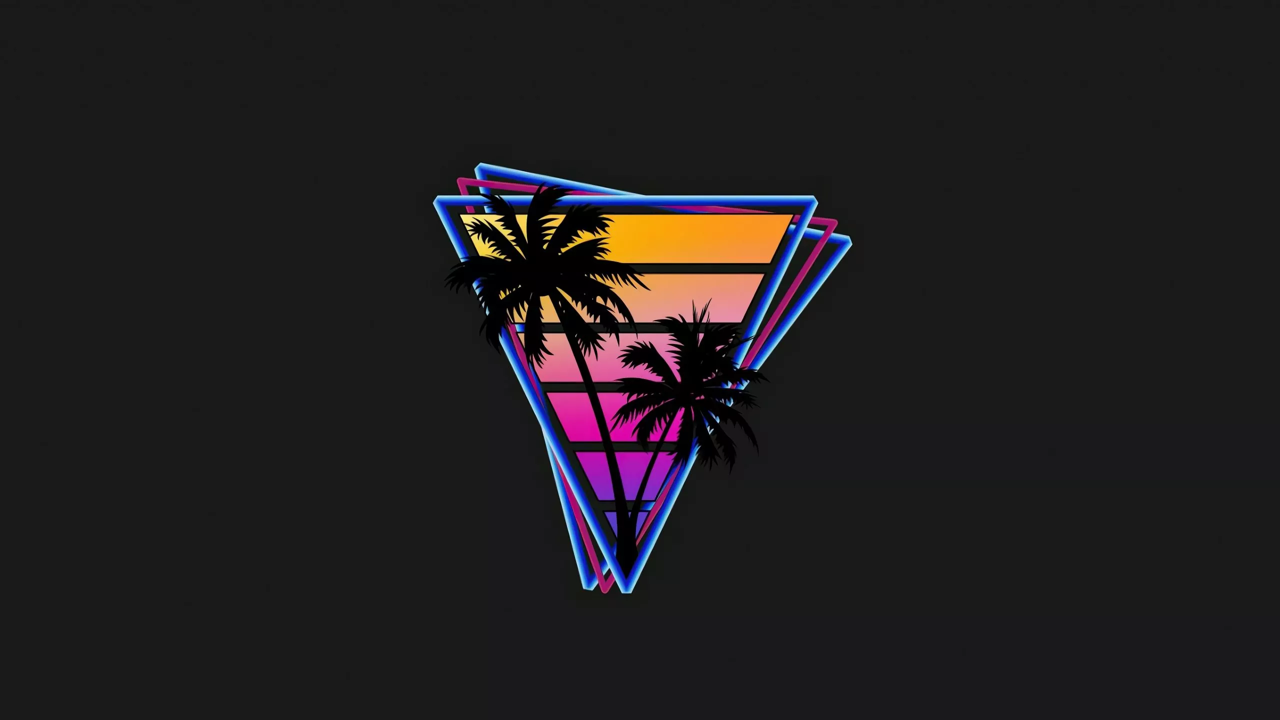 Download wallpaper 2560x1440 vaporwave