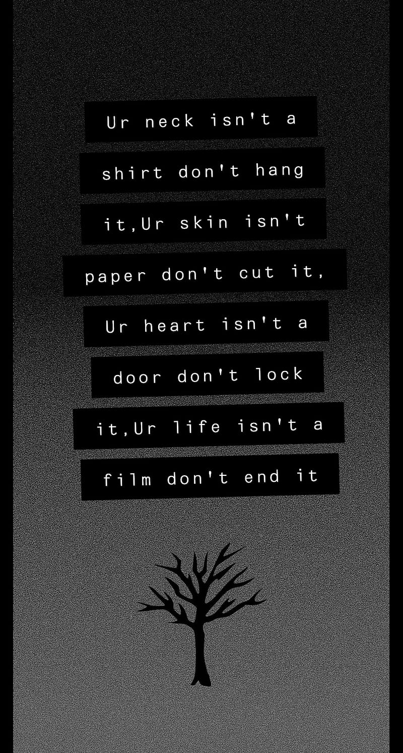 Self harm, anxiety, depression, HD