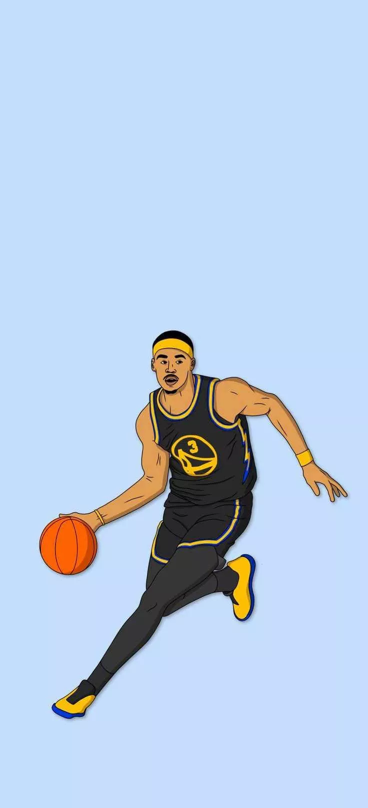 Minimalist Art Jordan Poole Phone