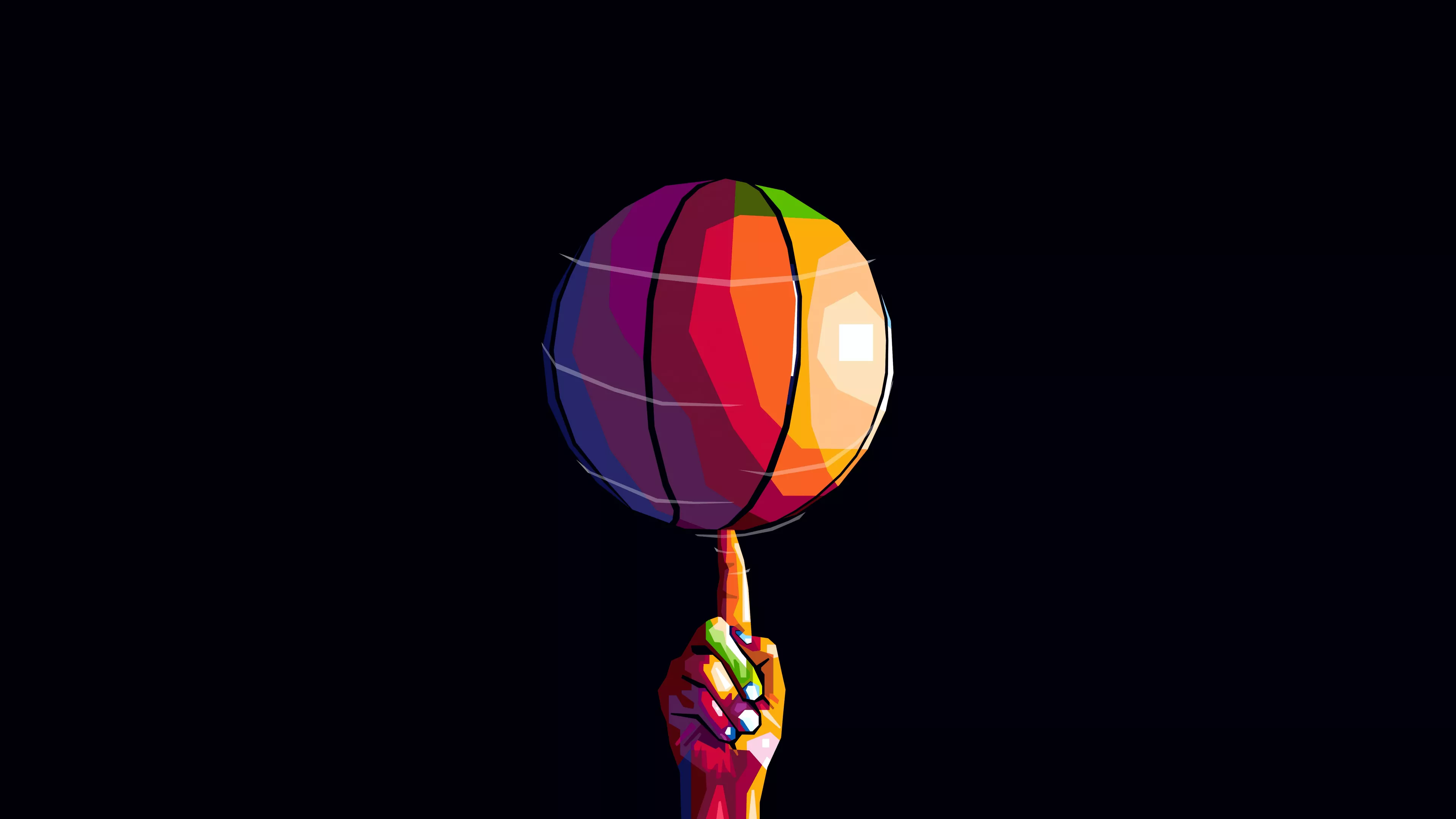 Basketball Wallpaper 4K, Pop Art, 8K