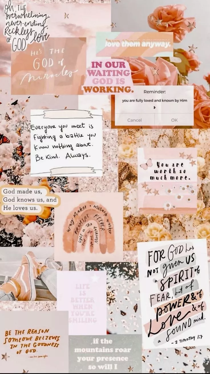 Christian collage phone wallpaper