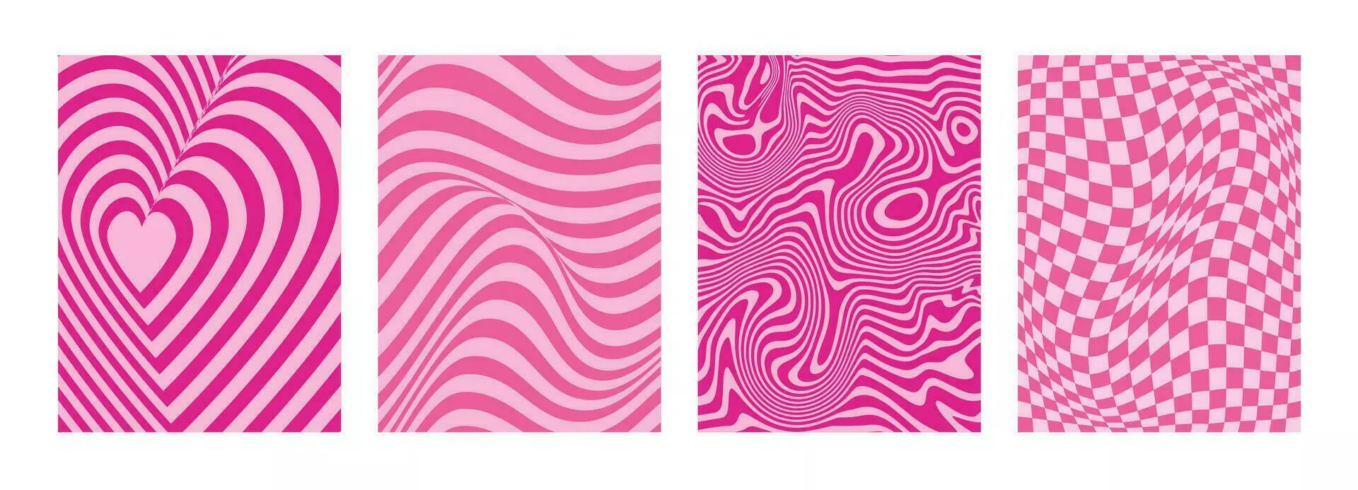 Psychedelic abstract pink background