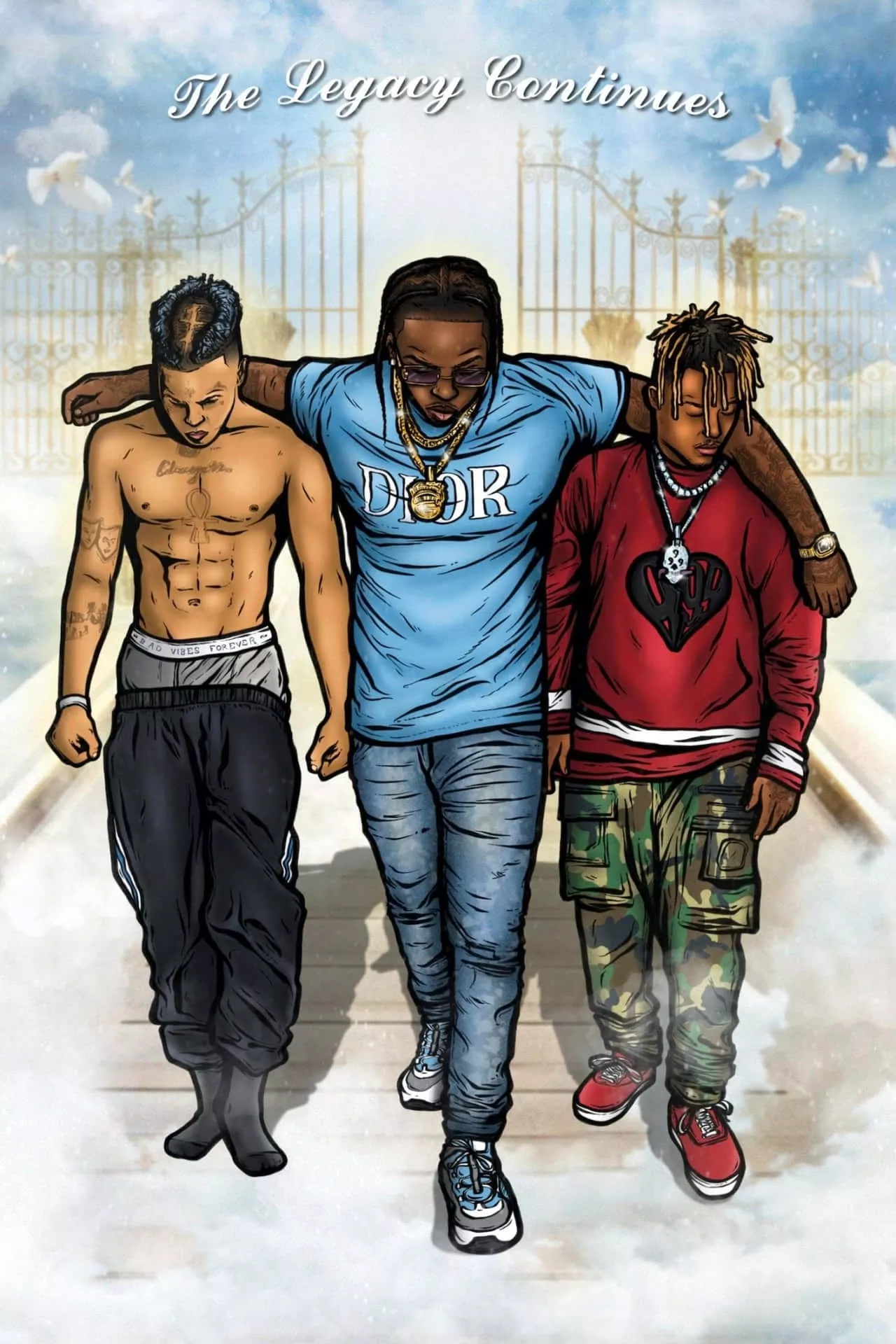 Juice Wrld And Ski Mask Wallpaper