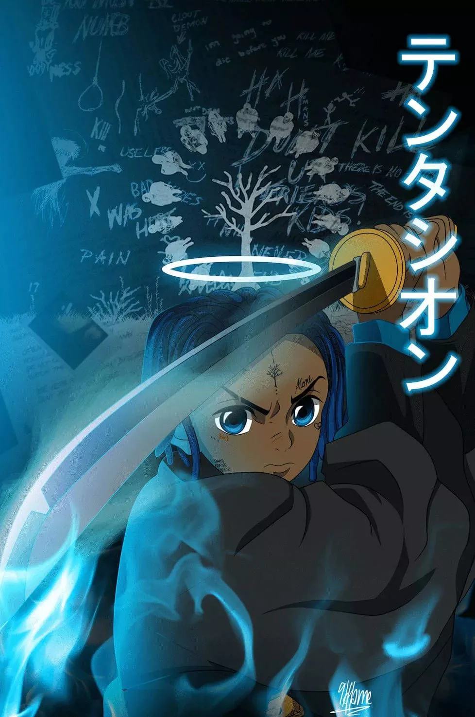 Demon Slayer Xxxtentacion Anime Cartoon