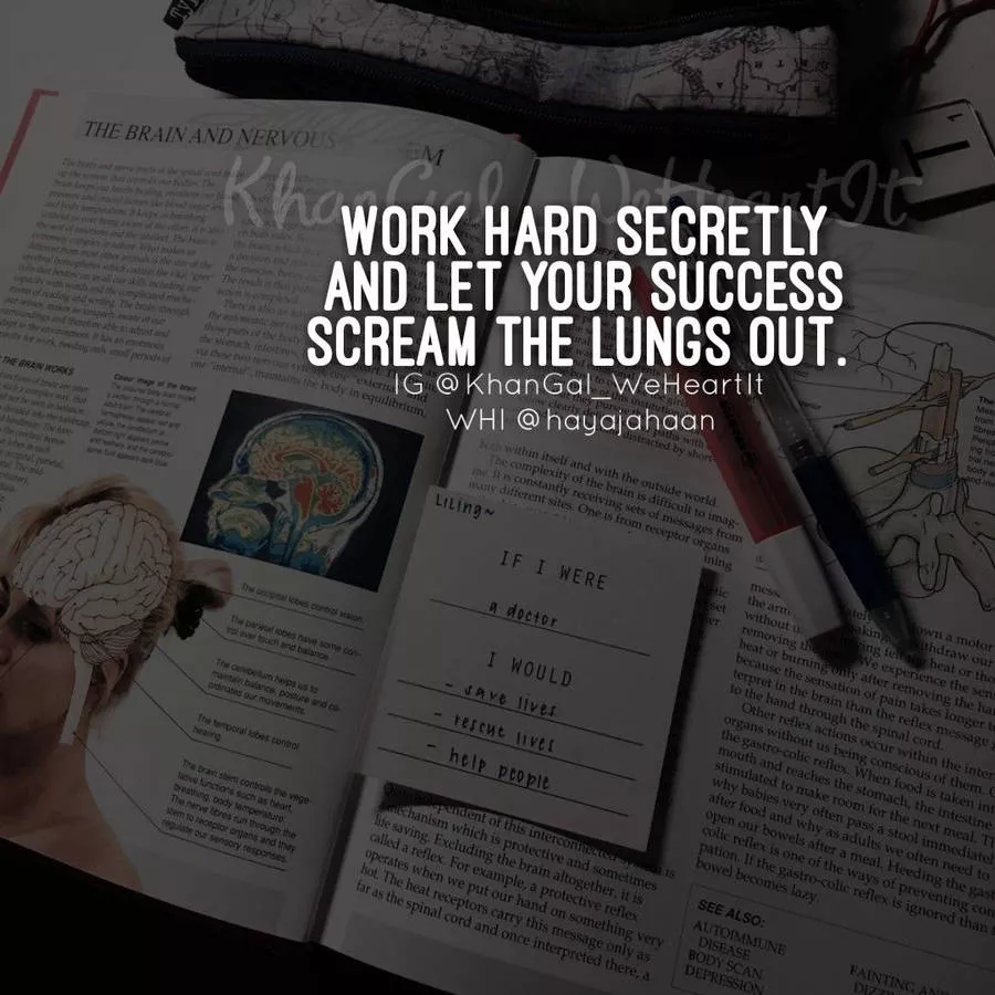 Work Hard Secretly Medical Motivation