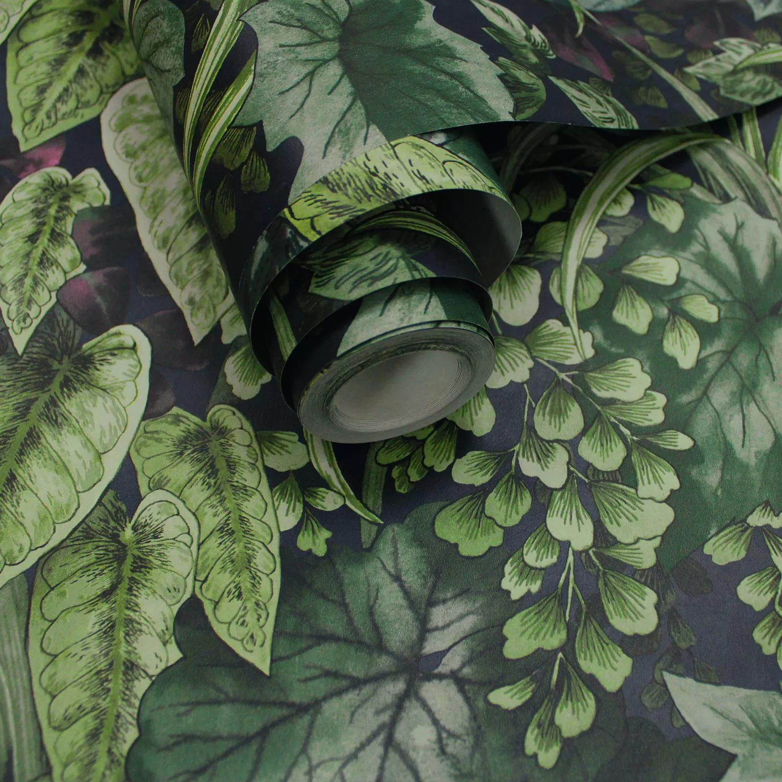 Wall Wallpaper Tropical Leaves