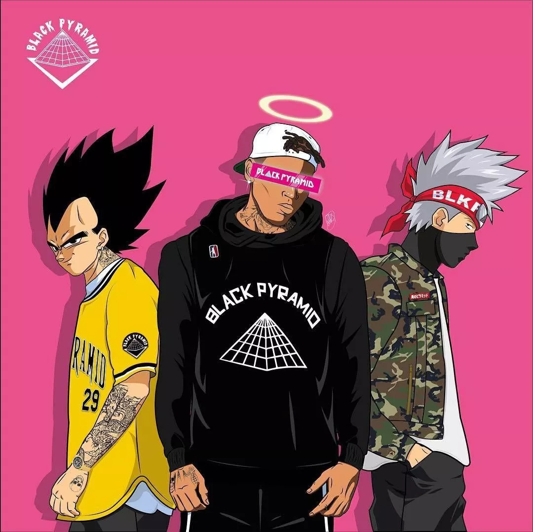 Naruto Drip In Black Pyramid Brand