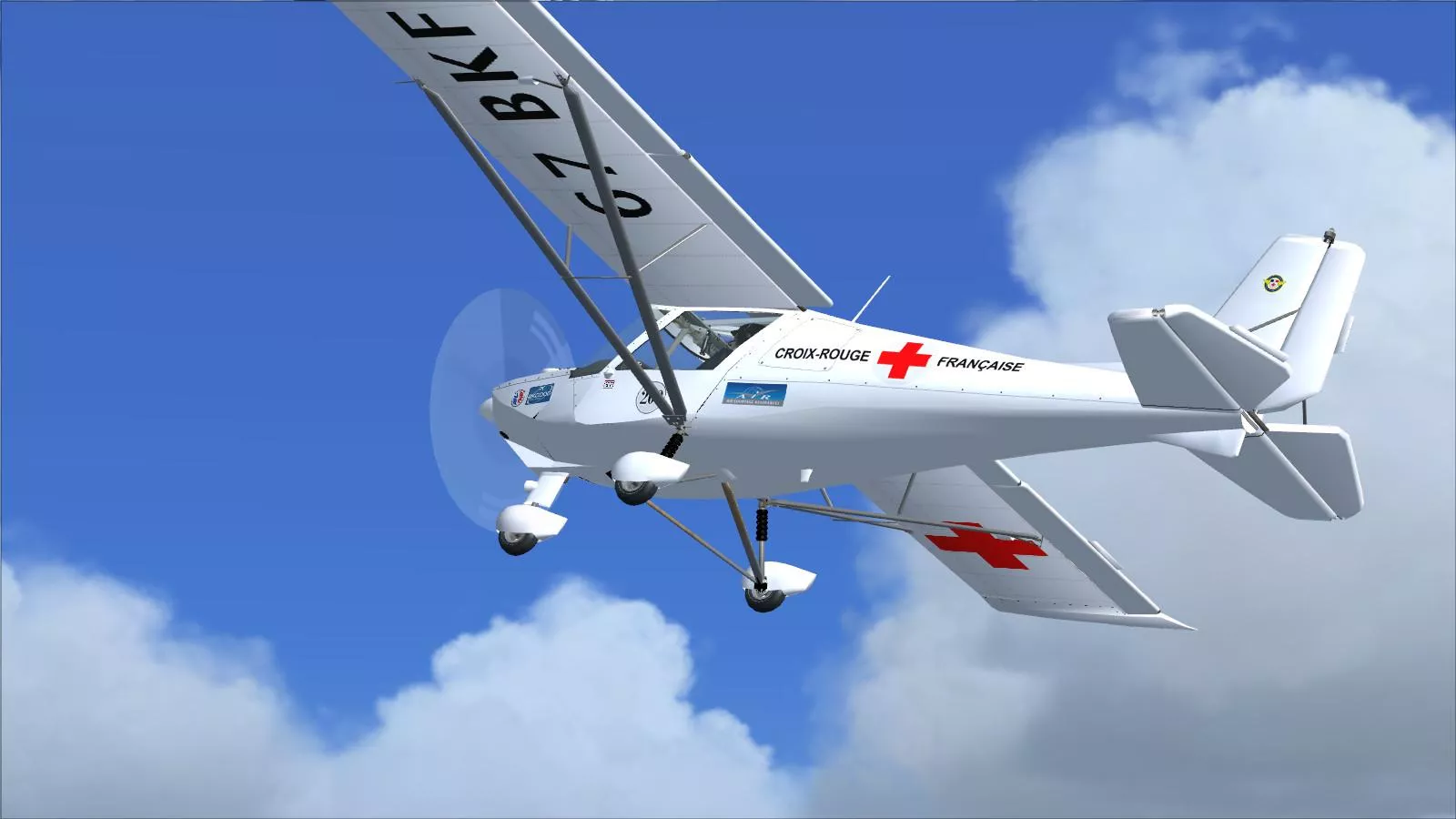 Comco Ikarus C42 Red Cross For FS2004