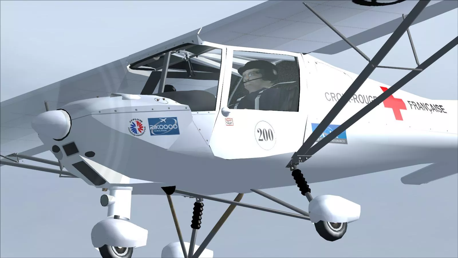 Comco Ikarus C42 Red Cross For FS2004