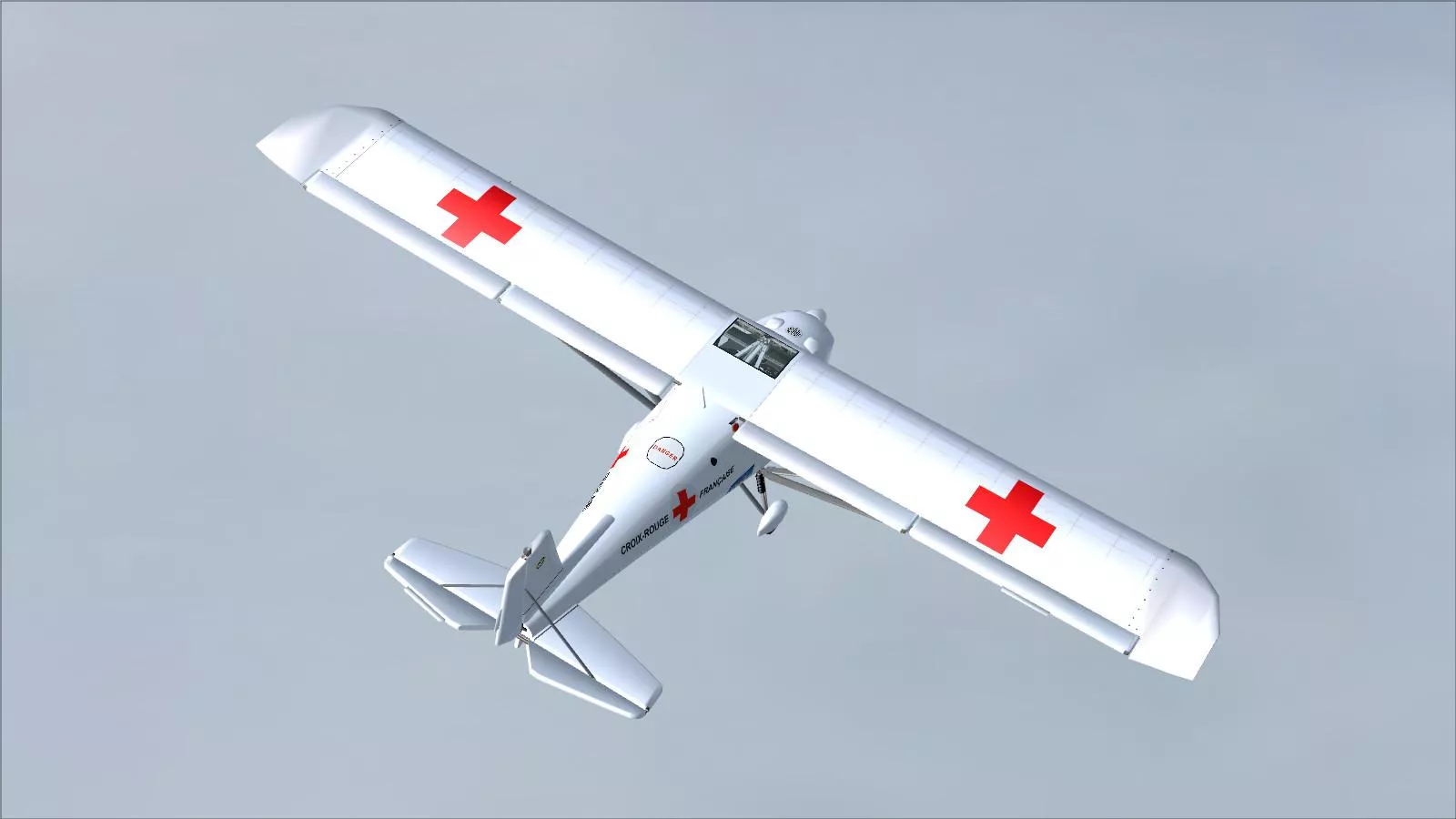 Comco Ikarus C42 Red Cross For FS2004