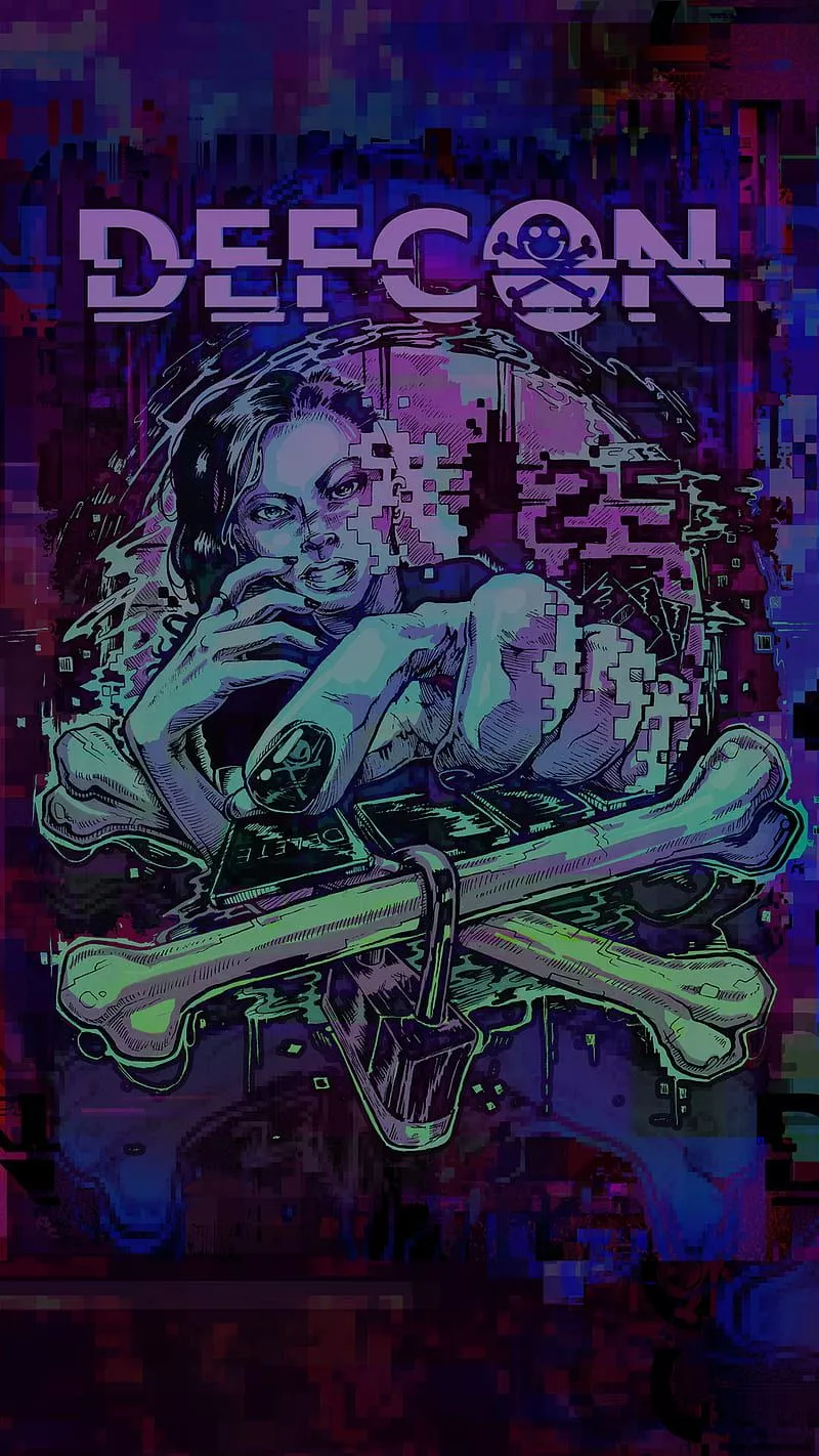 DefCon, hacking, artwork, bones