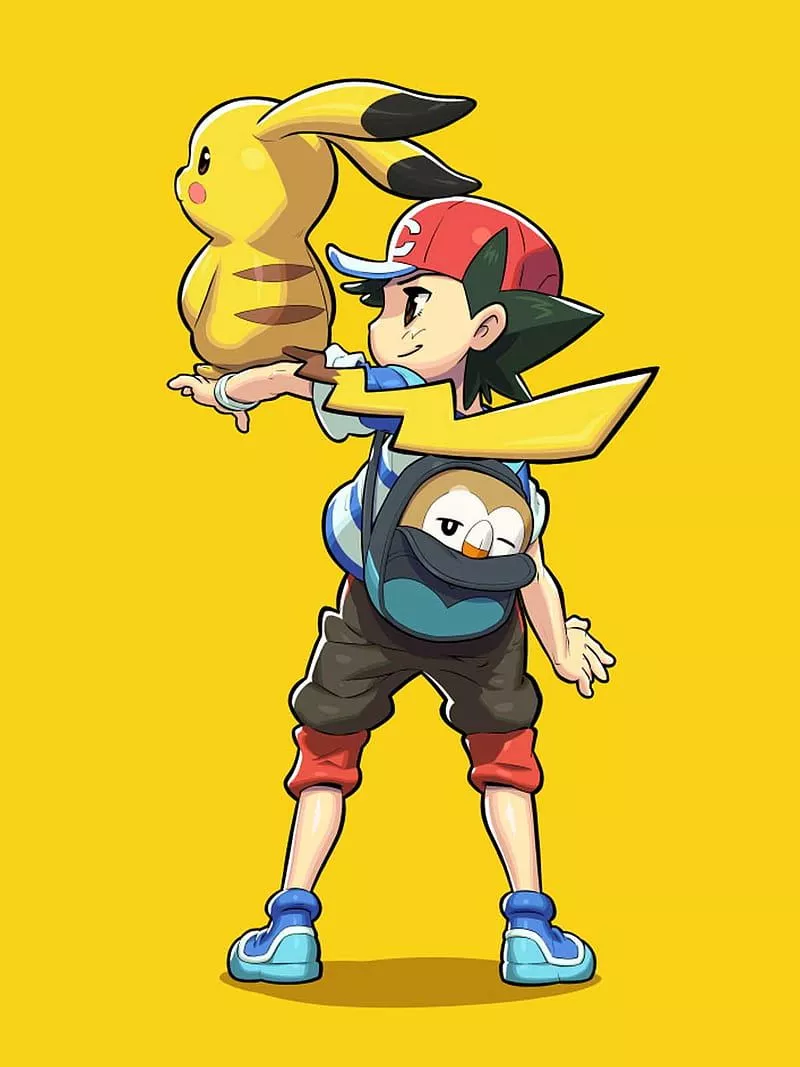 Pokemon, ash, pika, pikachu, HD phone