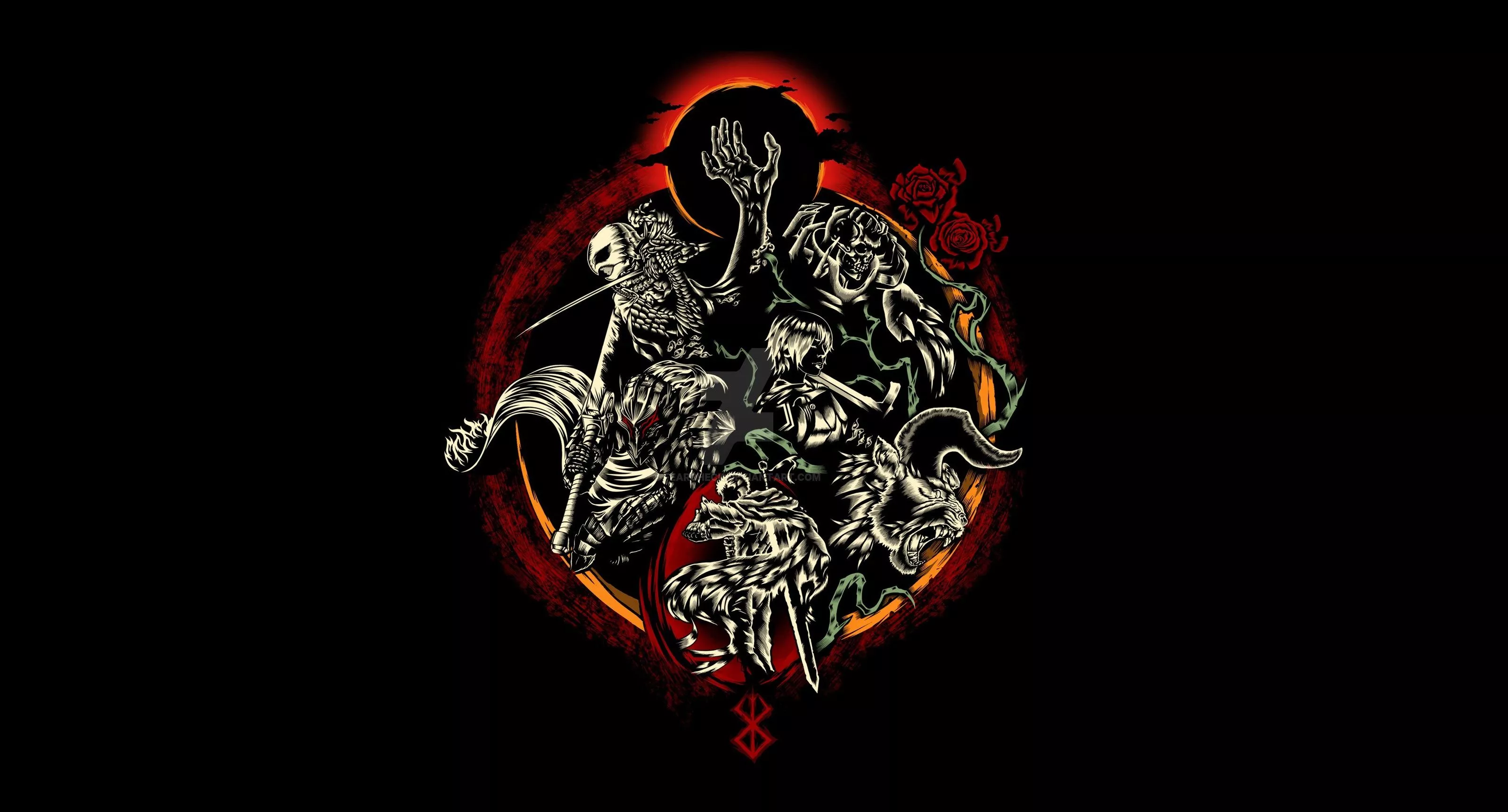 Wallpaper Minimalism, Anime, Art, Anime