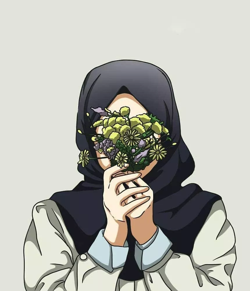 Download Anime Hijab Drawing Wallpaper