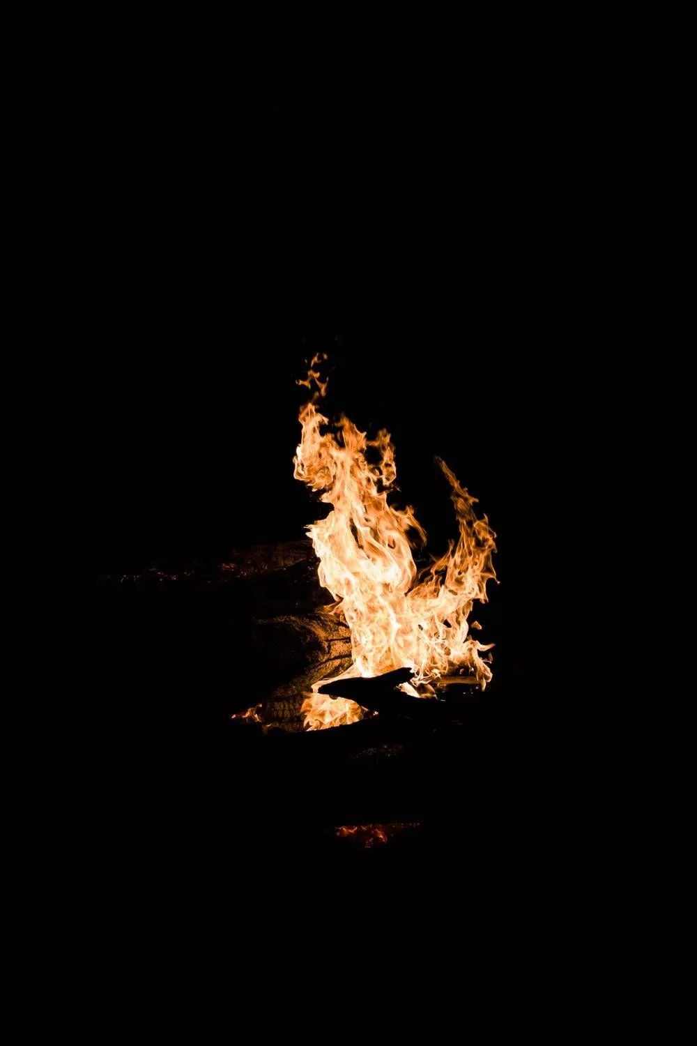 Burning Fire Oled iPhone Wallpaper