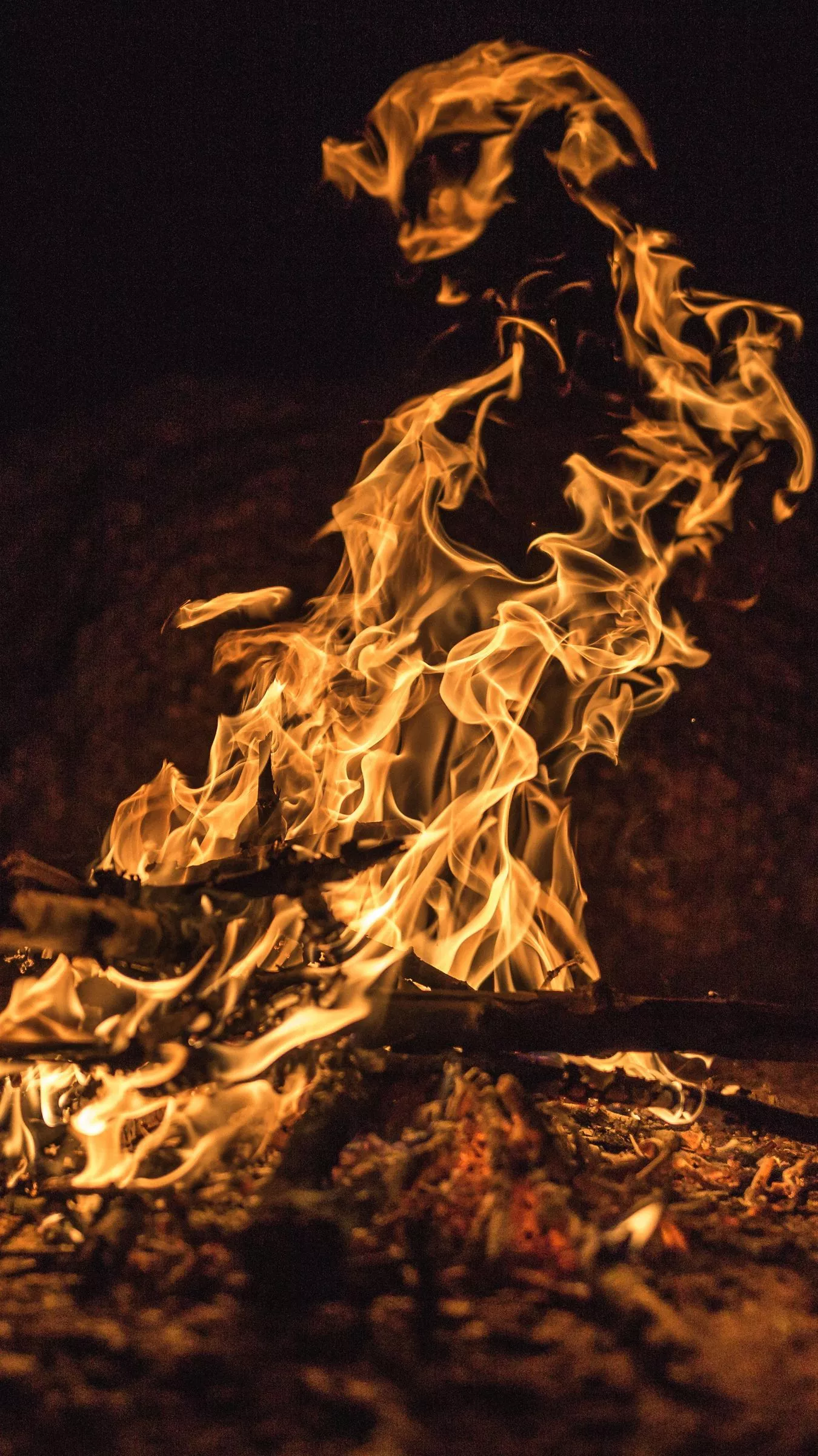 Download wallpaper 1350x2400 fire