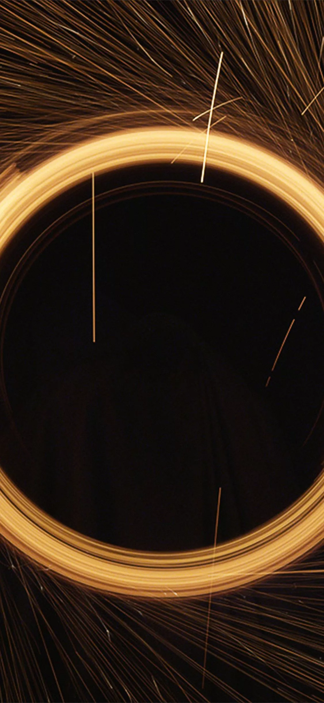 Circle Fire Illustration Art Wallpaper