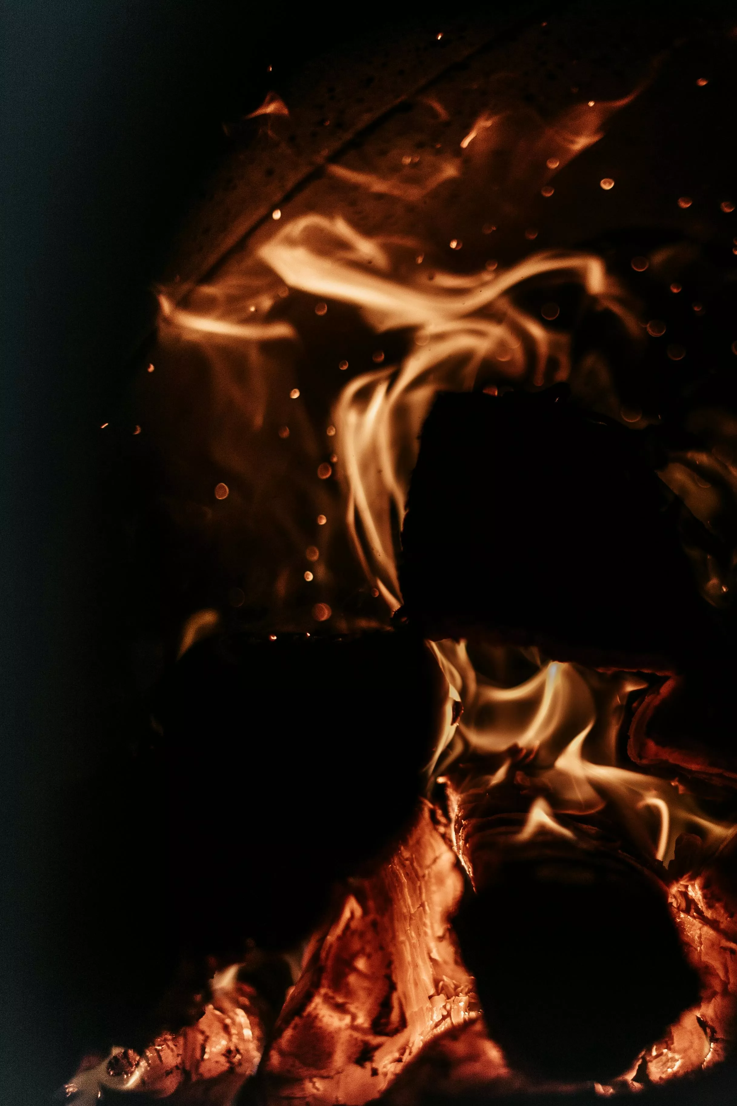 Red Flame Digital Wallpaper · Free