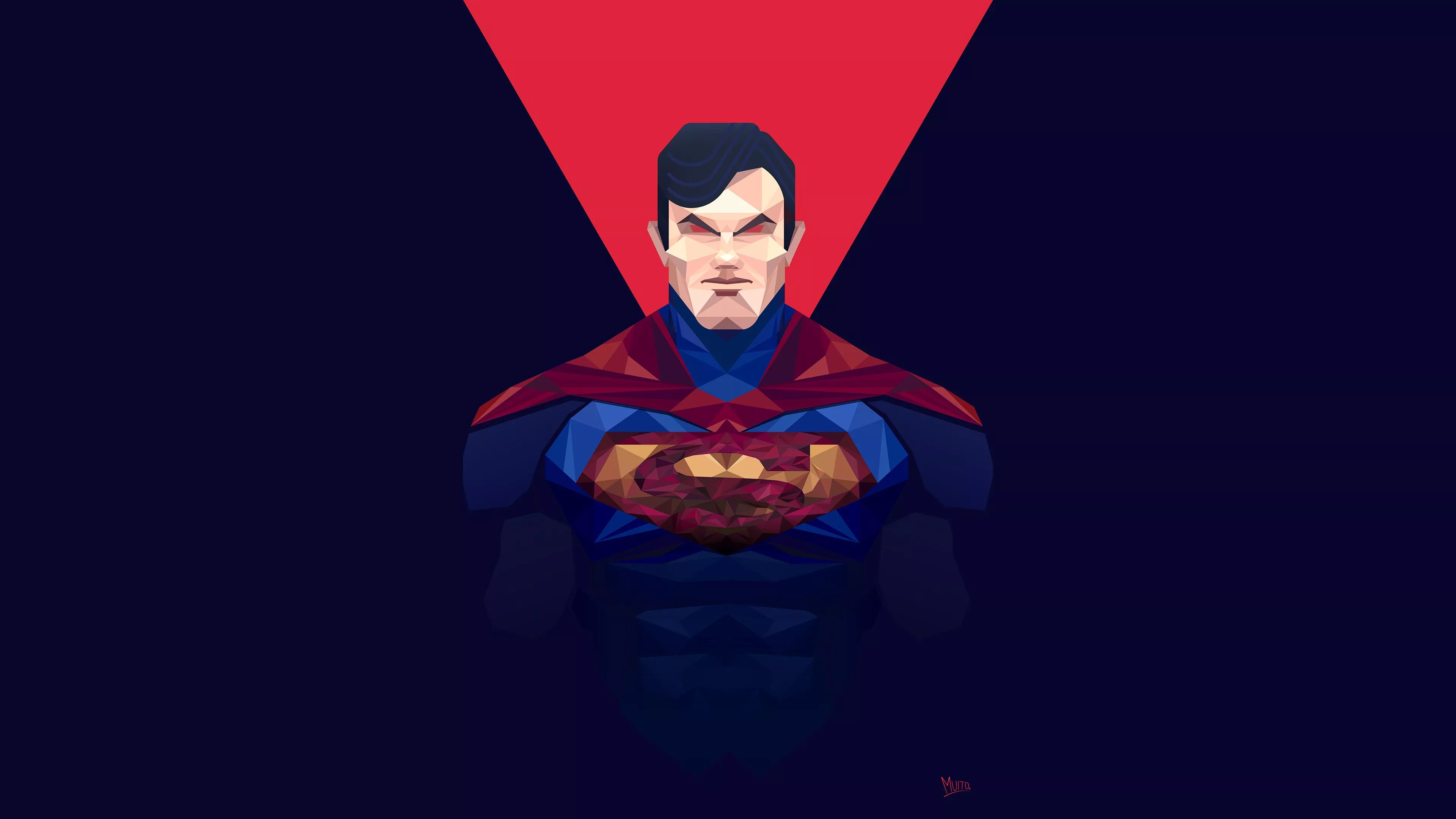 Superman Man of Steel Minimal Wallpaper