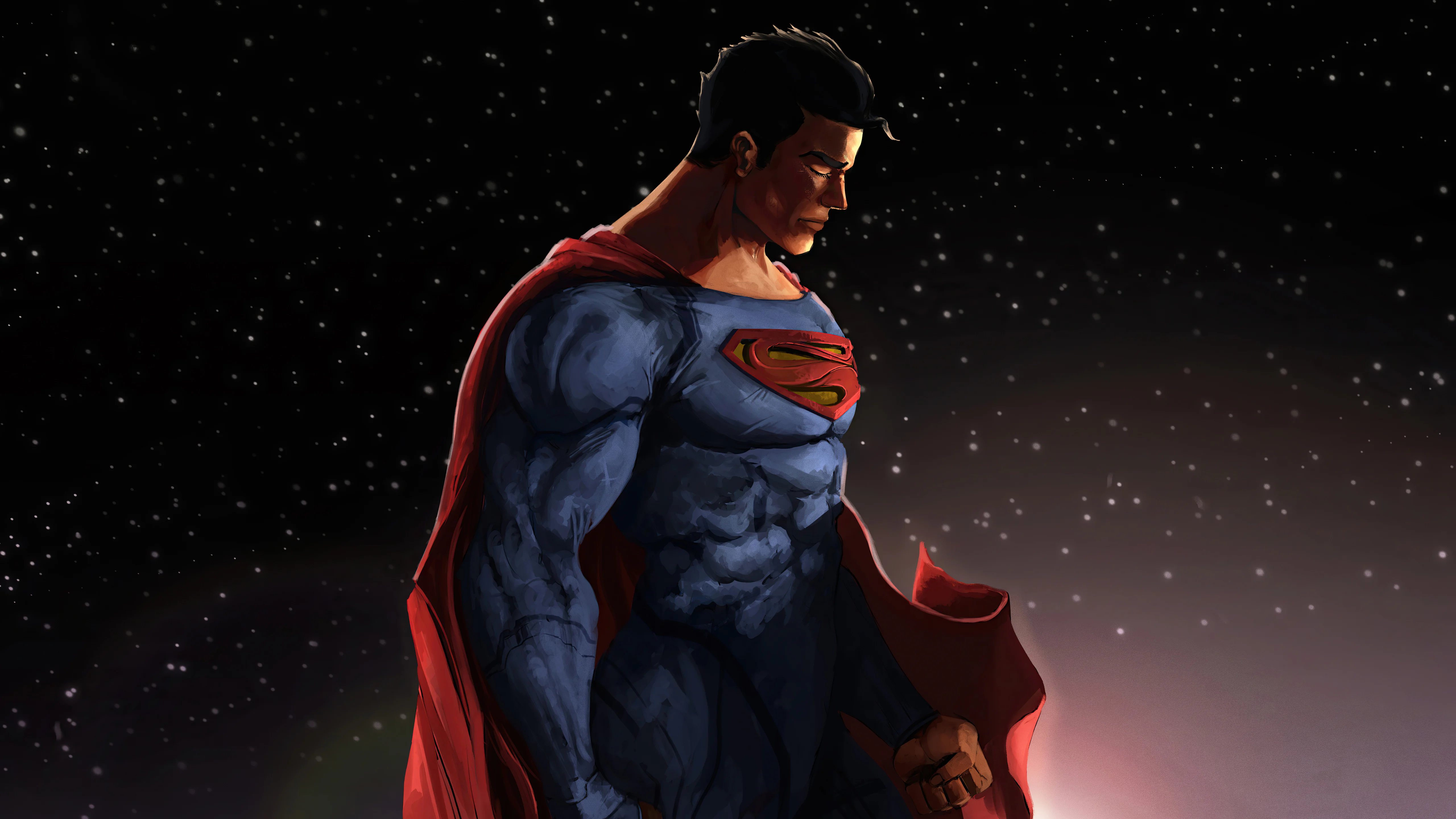 Man of Steel Comic Art Wallpaper 5k HD