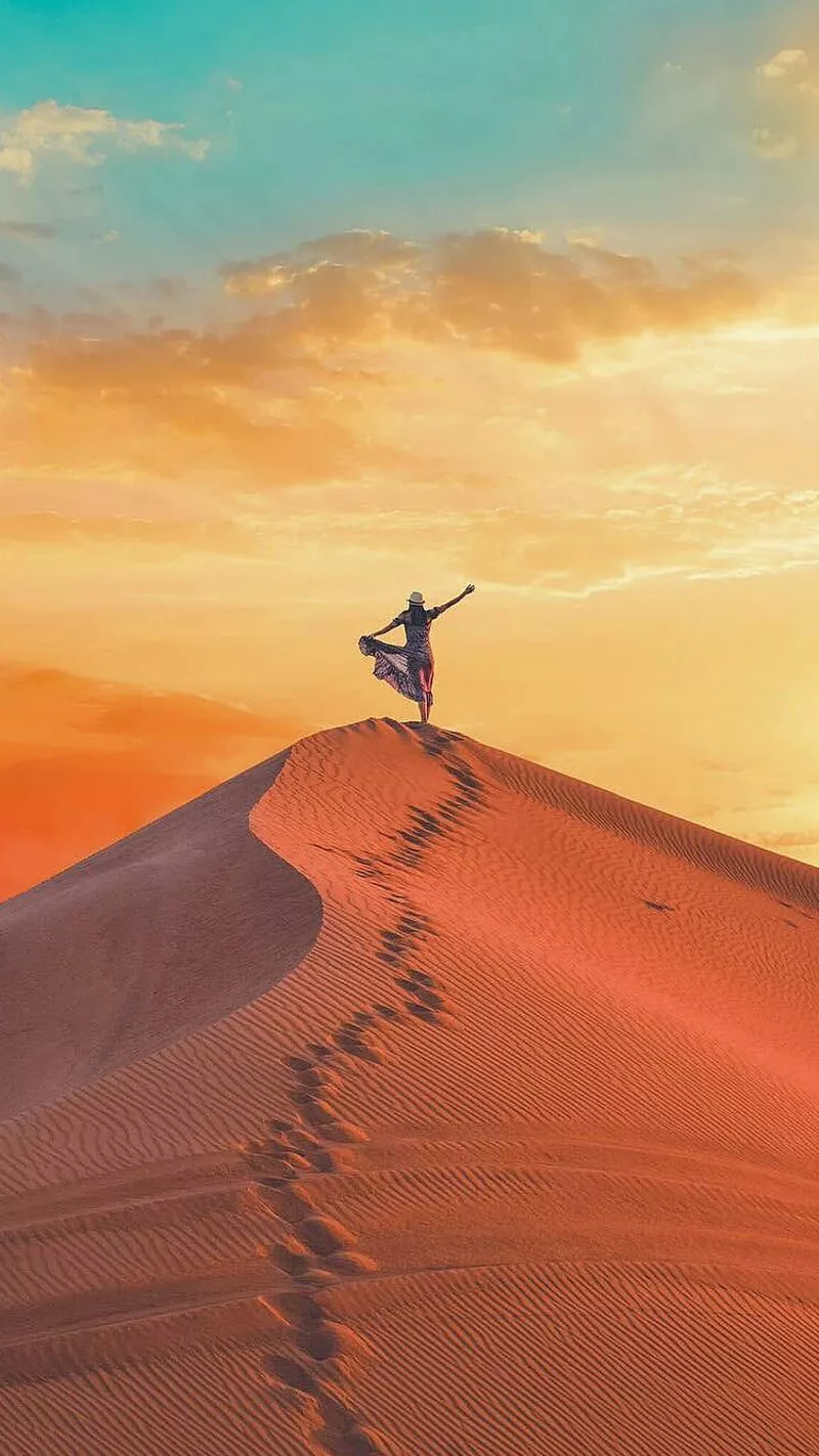 sand, sky, HD phone wallpaper