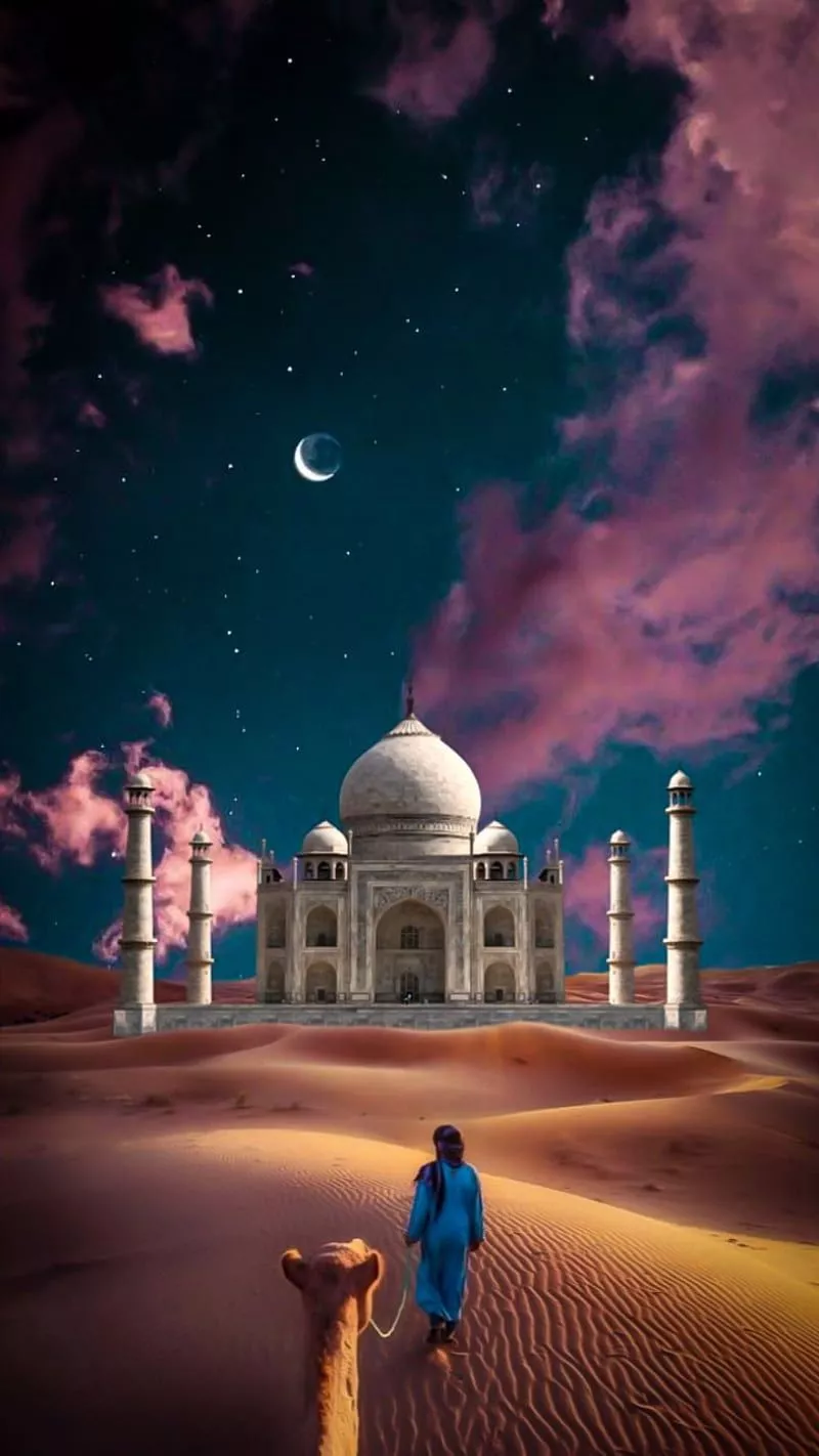 sahara mosque, HD phone wallpaper