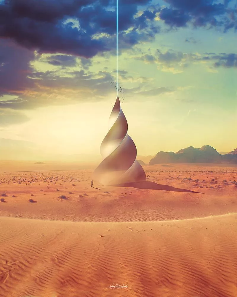 desert, land, nasa, sahara, scifi, sky