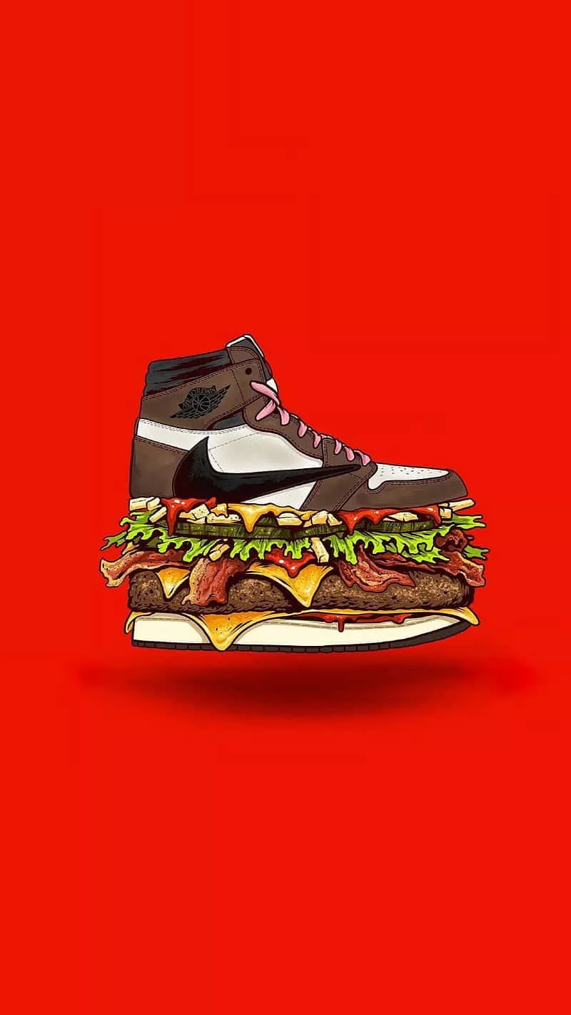 Hamburger On Top Of It Wallpaper