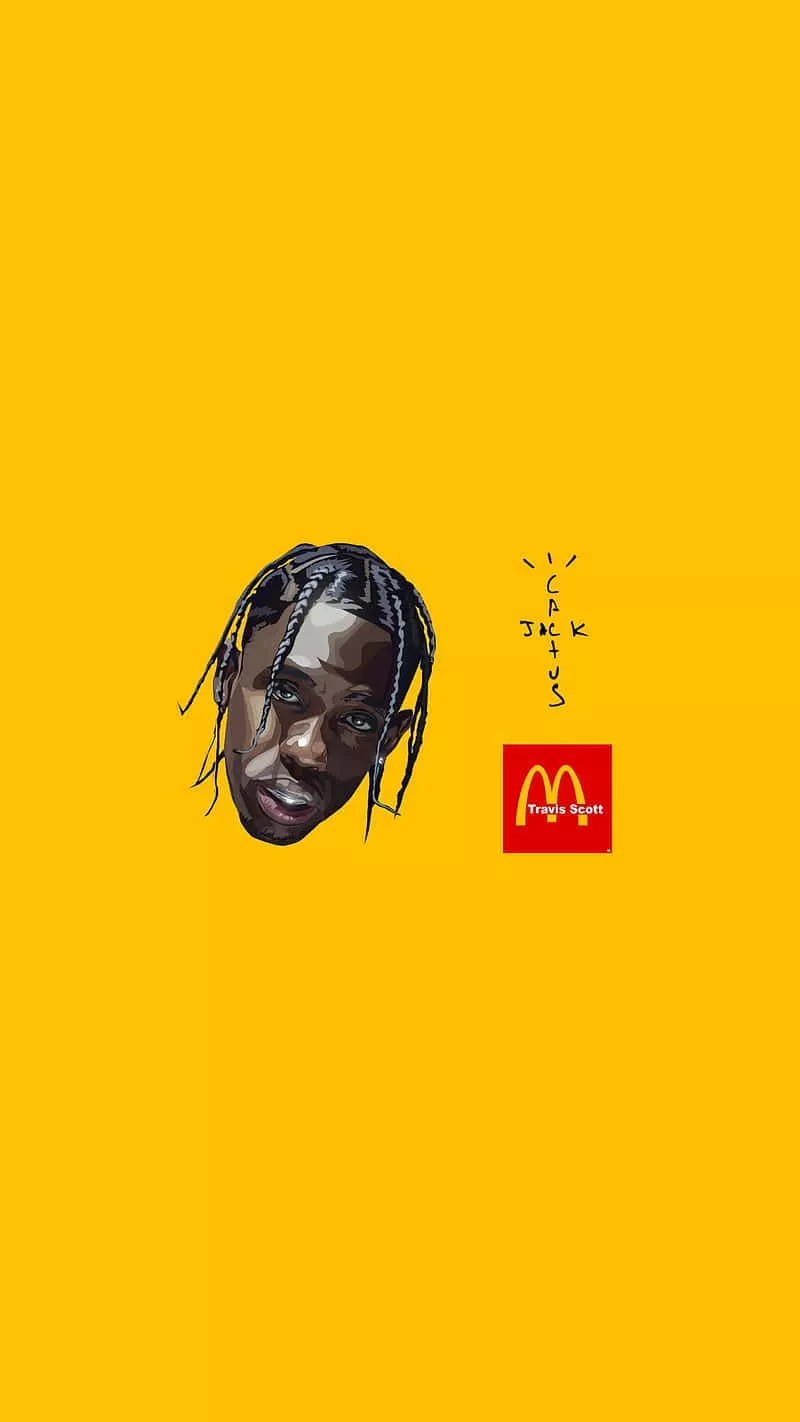 Logo With A Man's Face On It Wallpaper