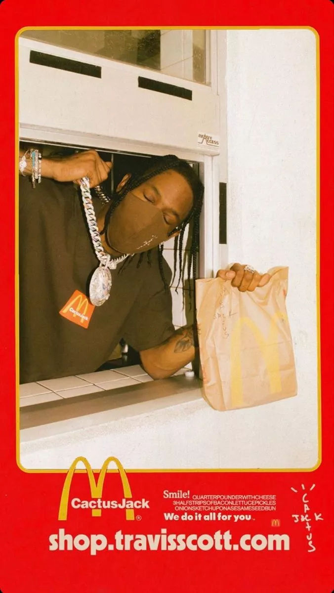 travis scott mcdonald's meal