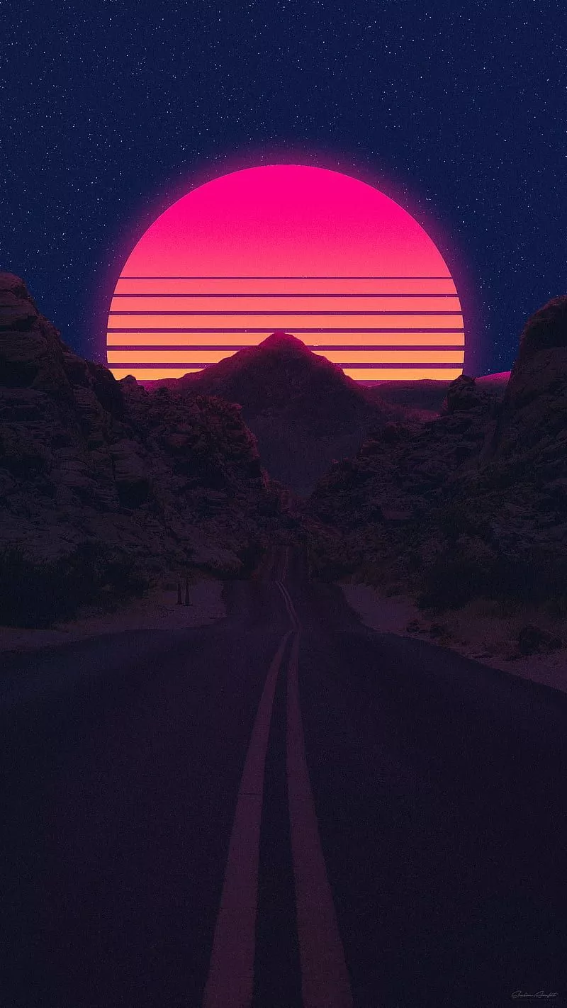 Retro Sunset, 80s, Retro, Retro 80s
