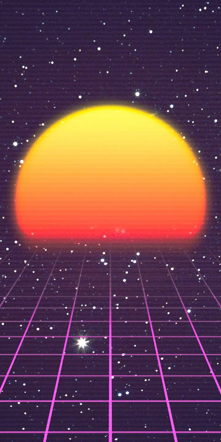 Mobile wallpaper: Sun, Artistic, Retro