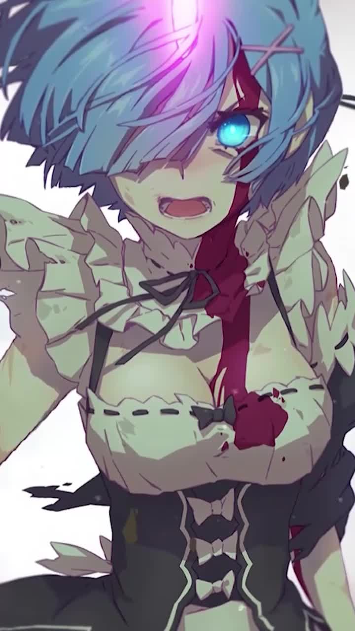 Live Phone Rem Angry Re Zero Wallpaper