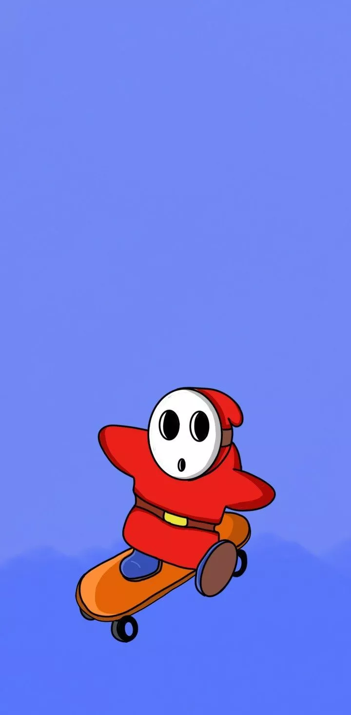 shy boy on skateboard. Fondos de