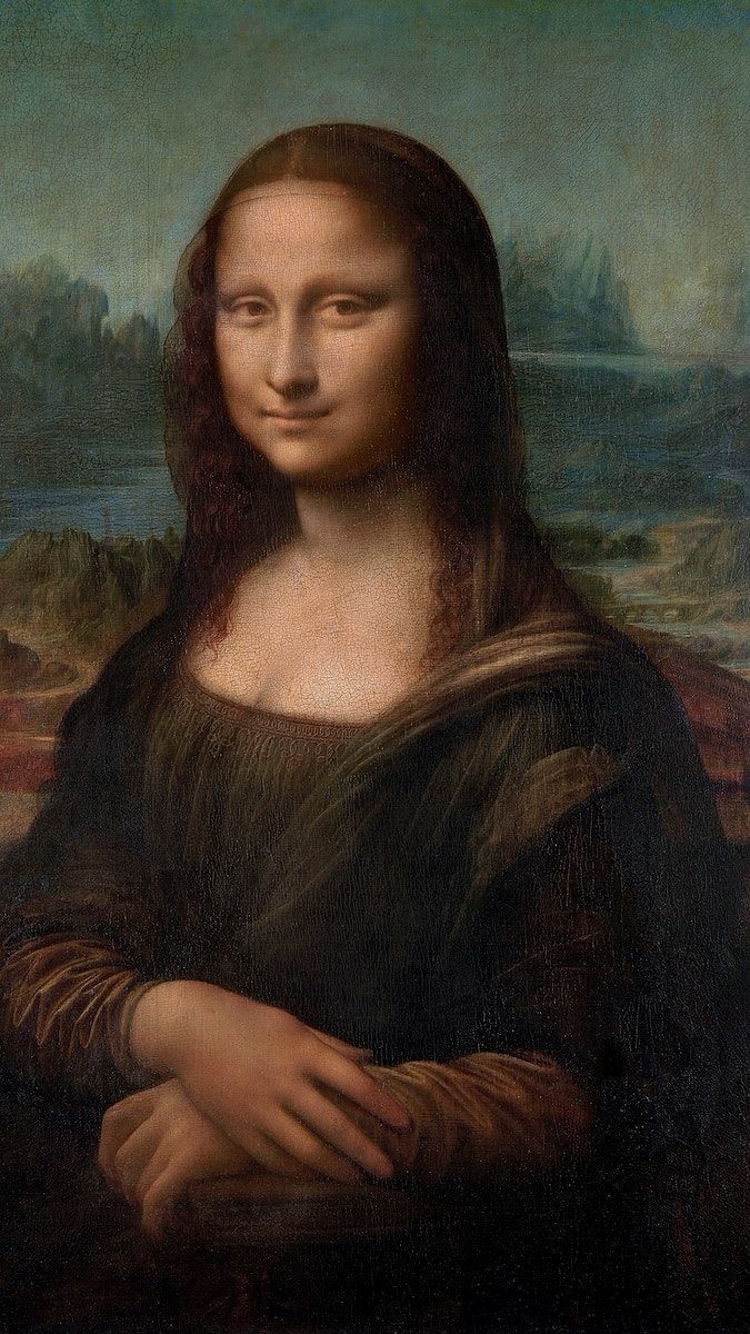 background, portrait famous painting