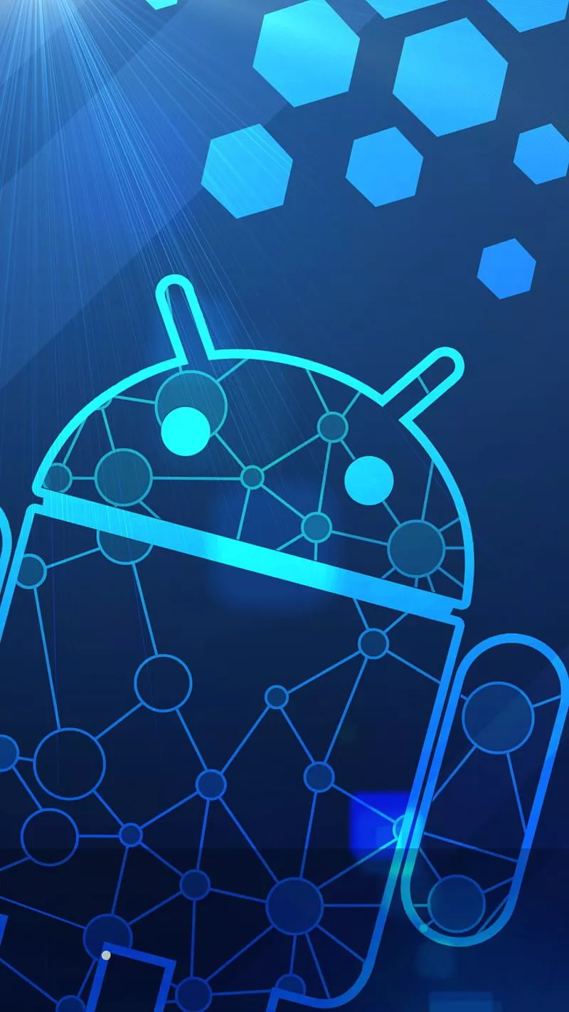 Blue Android, tech, cool, new, awesome, best, trending, featured, HD phone wallpaper