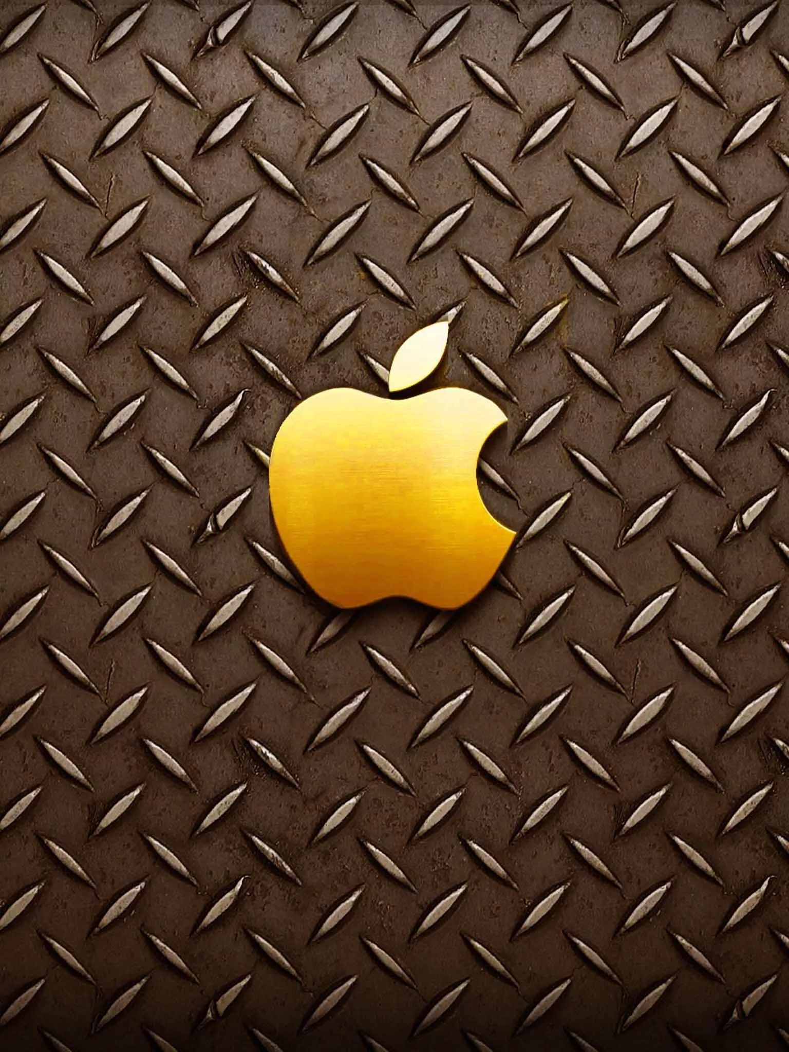 Free HD Gold Apple Logo Wallpaper