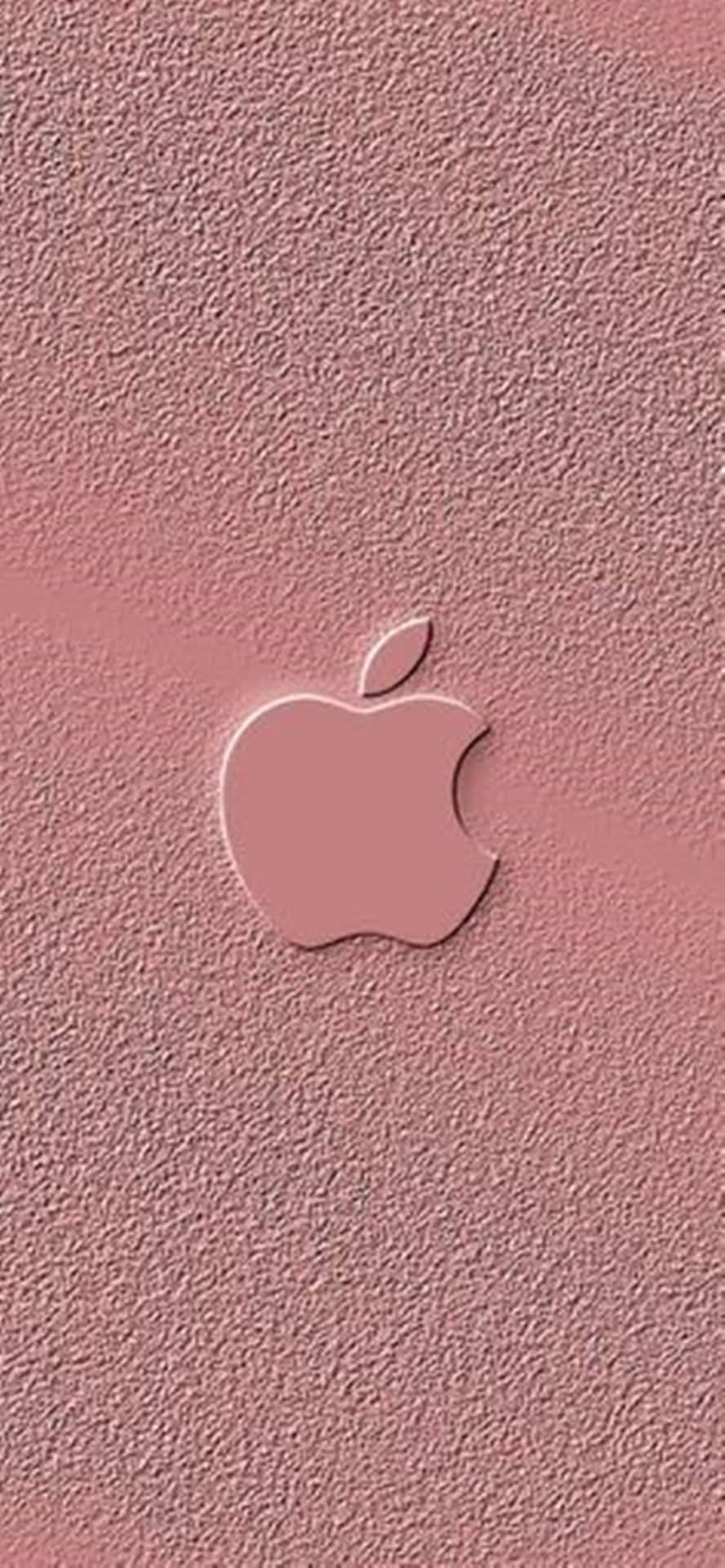 Pink Embossed Rose Gold Apple Wallpaper